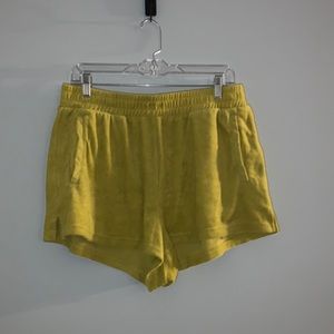 Aerie Offline Summer Lights Terry Short Green Rush Large